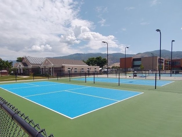 Pickleball Courts 2 red